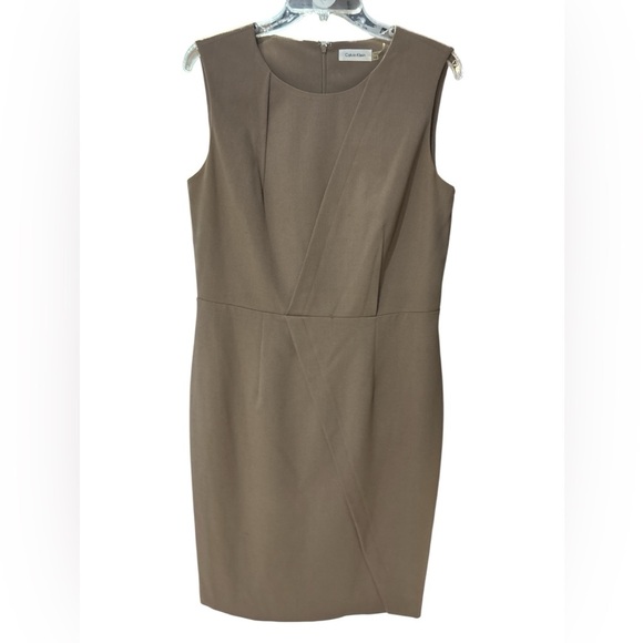 Calvin Klein Tan  Midi Dress - Picture 1 of 3